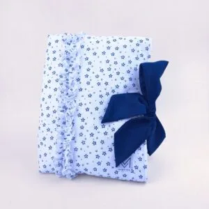 Bow Bible Sleeve - Ditsy Blue