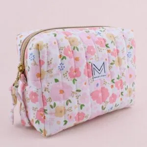 Quilted Cosmetic Bag - Spring Garden